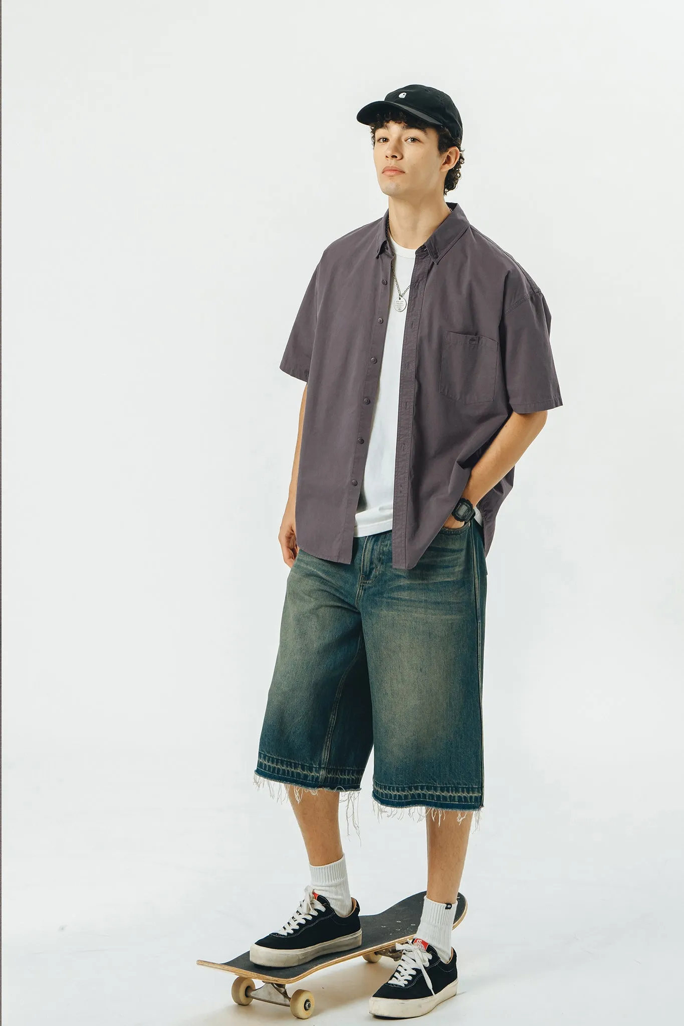 714STREET ベーシックコットンシャツ 714ST044
