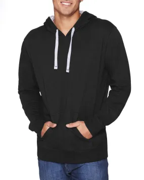 9301-Next Level Apparel-BLACK/ HTHR GREY