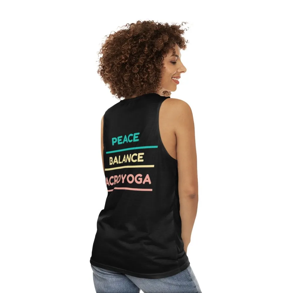 Acroyoga Yoga Unisex Tank Top for Fitness and Workout