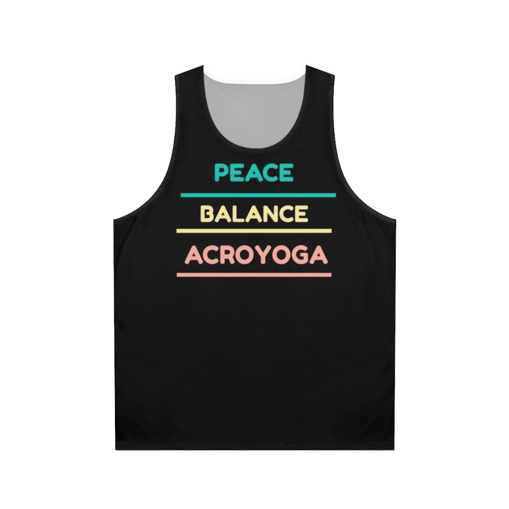 Acroyoga Yoga Unisex Tank Top for Fitness and Workout