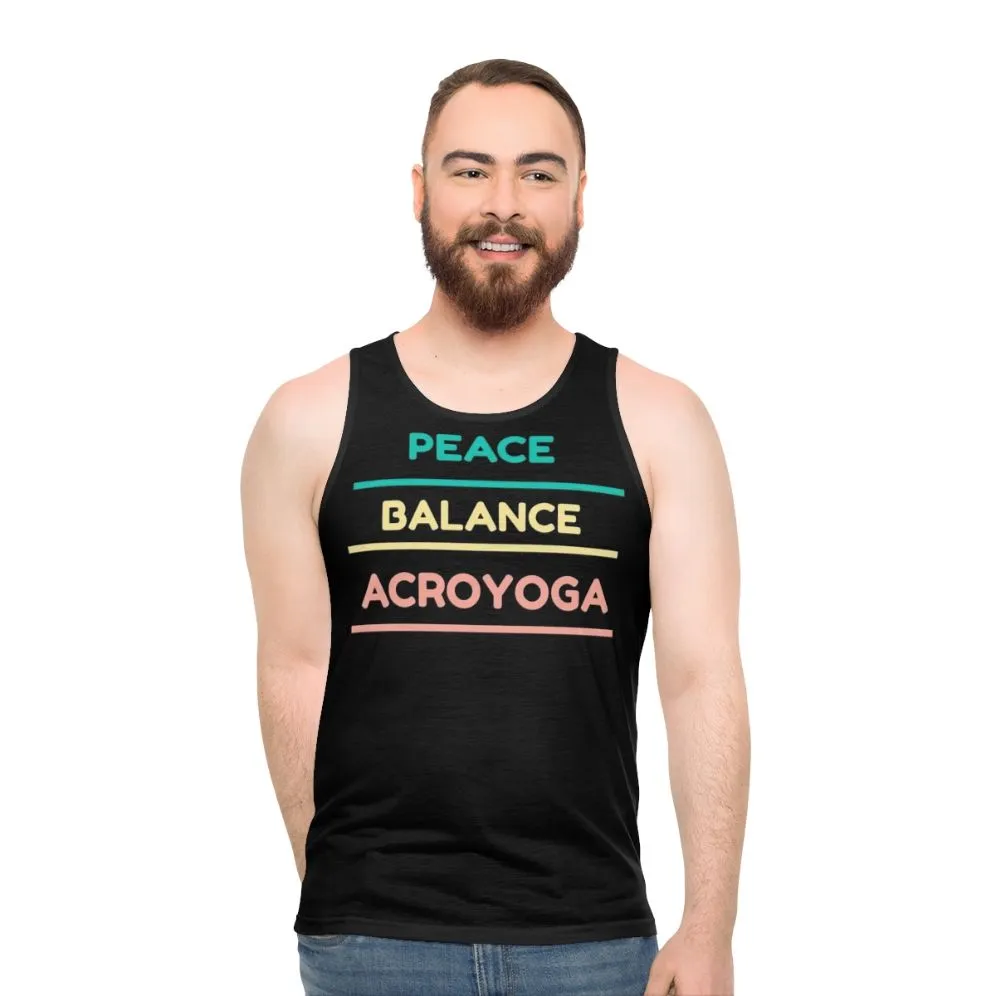 Acroyoga Yoga Unisex Tank Top for Fitness and Workout