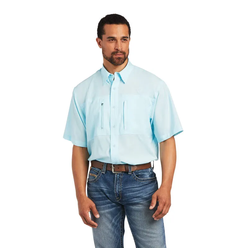 Ariat Men's Venttek Classic Fit Blue Shirt