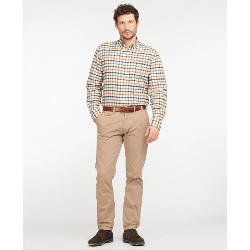 Barbour Hadlo Regular Fit Mens Shirt - Ecru Marl