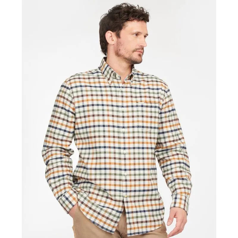 Barbour Hadlo Regular Fit Mens Shirt - Ecru Marl