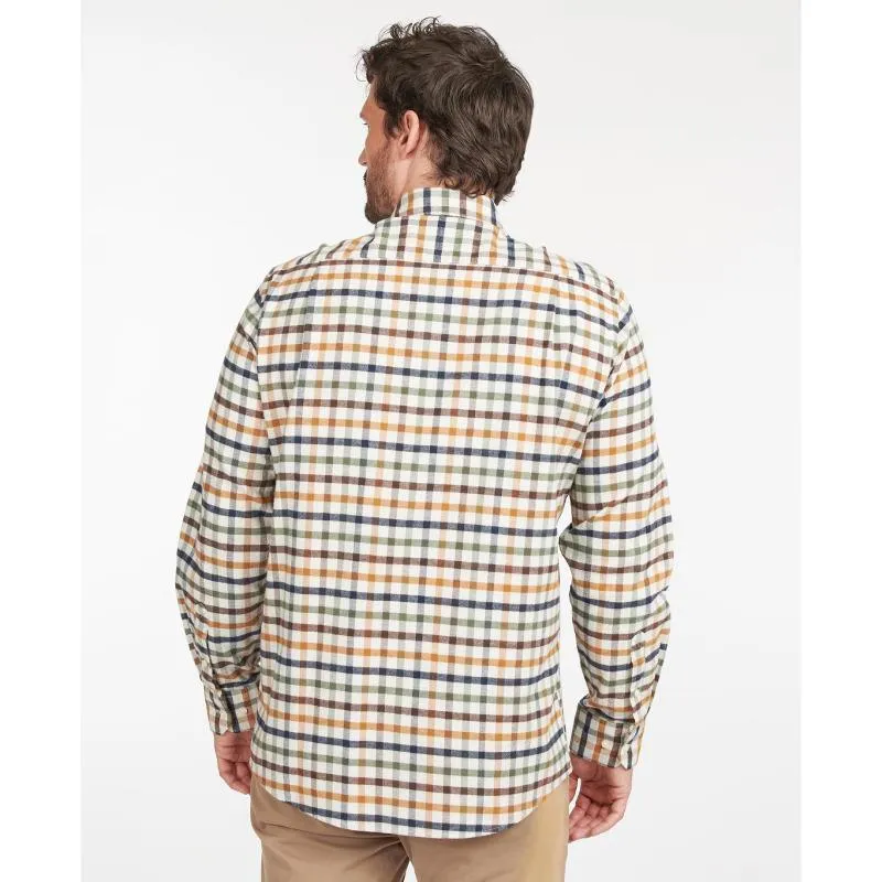 Barbour Hadlo Regular Fit Mens Shirt - Ecru Marl