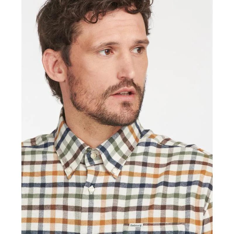 Barbour Hadlo Regular Fit Mens Shirt - Ecru Marl