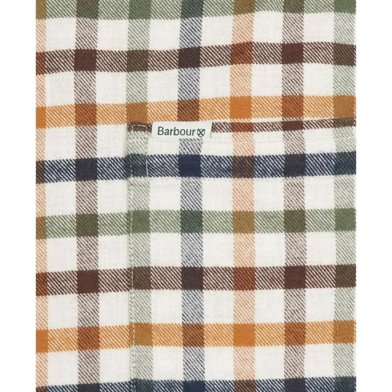 Barbour Hadlo Regular Fit Mens Shirt - Ecru Marl
