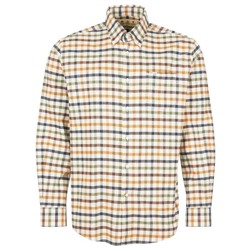 Barbour Hadlo Regular Fit Mens Shirt - Ecru Marl