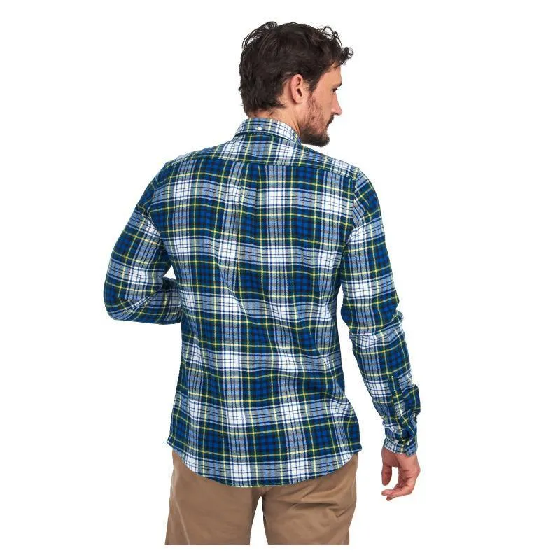 Barbour Highland Check 34 Mens Tailored Shirt - Bright Blue