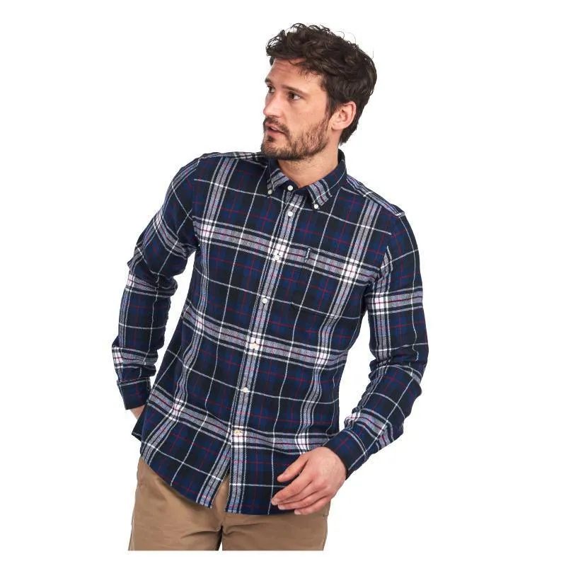 Barbour Highland Check 34 Mens Tailored Shirt - Navy