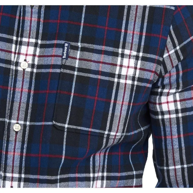 Barbour Highland Check 34 Mens Tailored Shirt - Navy