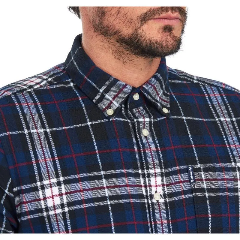 Barbour Highland Check 34 Mens Tailored Shirt - Navy