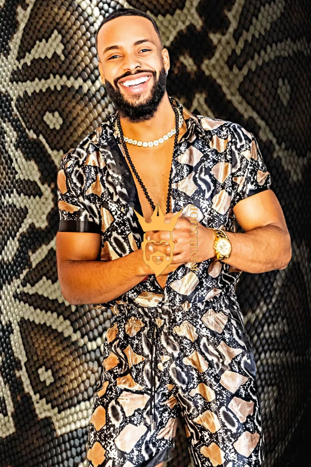 Barocco Print Silk Beachwear Set - Elevate Your Summer Style with Luxury and Sophistication
