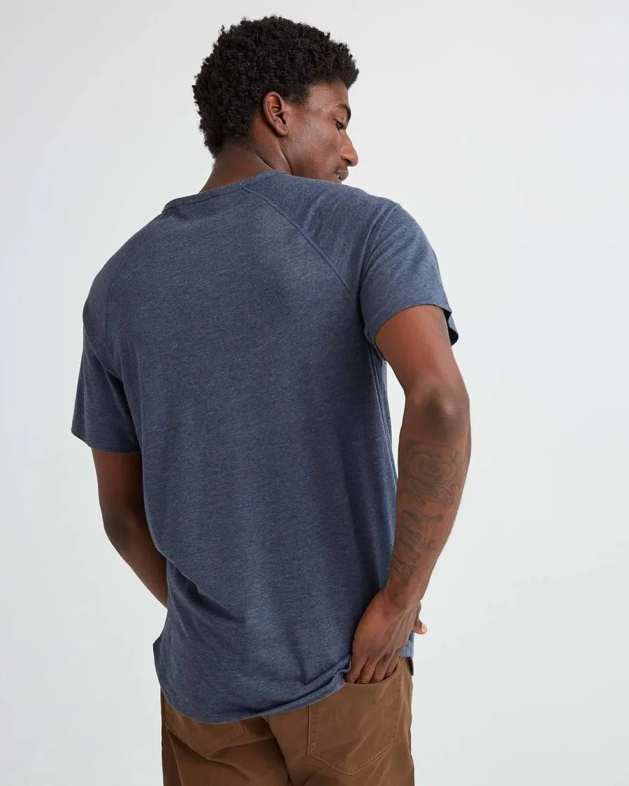 Baseball Henley Tee (Blue Nights)