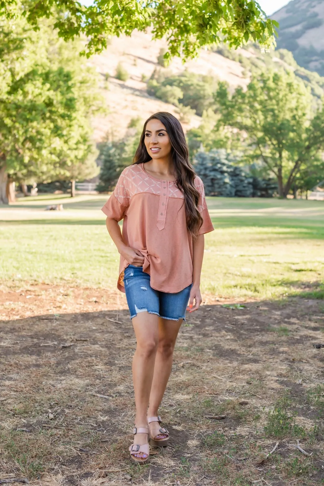 Better Days Color Block Henley