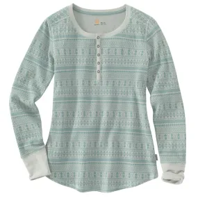 Carhartt Women's Mist Meadow Henley Printed