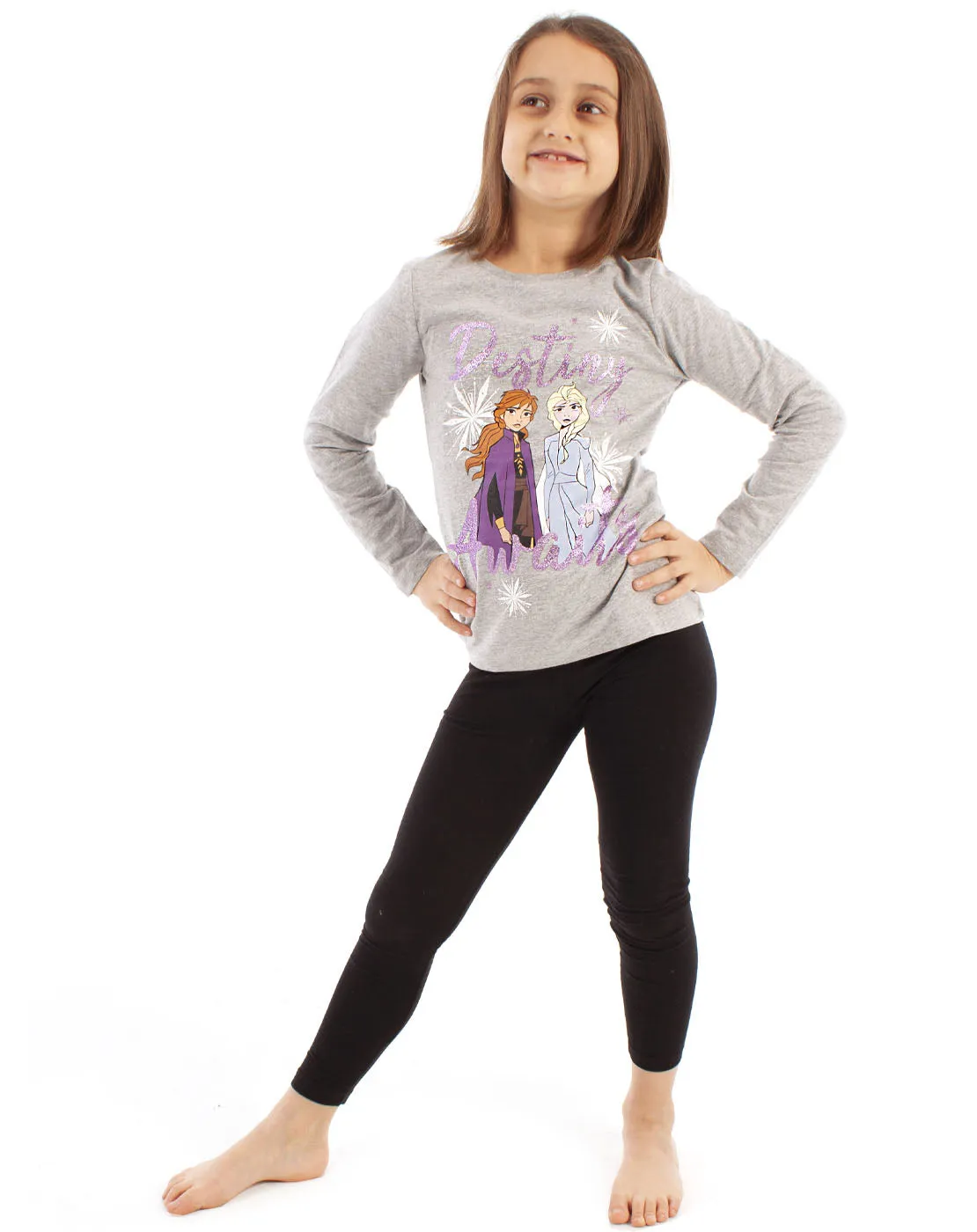 Disney Frozen 2 Elsa & Anna "Destiny Awaits" Girl's Novelty Character Top