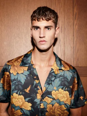 Divine Savages X Byroses All Gender Satin Short Sleeve Shirt