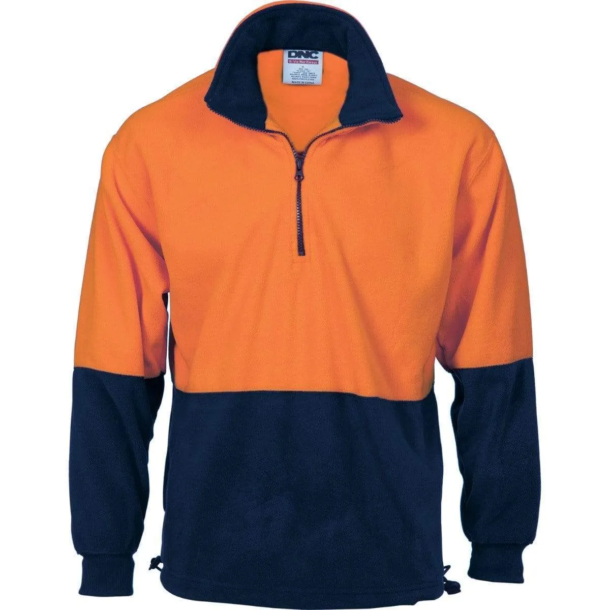 Dnc Workwear Hi-vis Two-tone 1/2 Zip Polar Fleece  - 3825