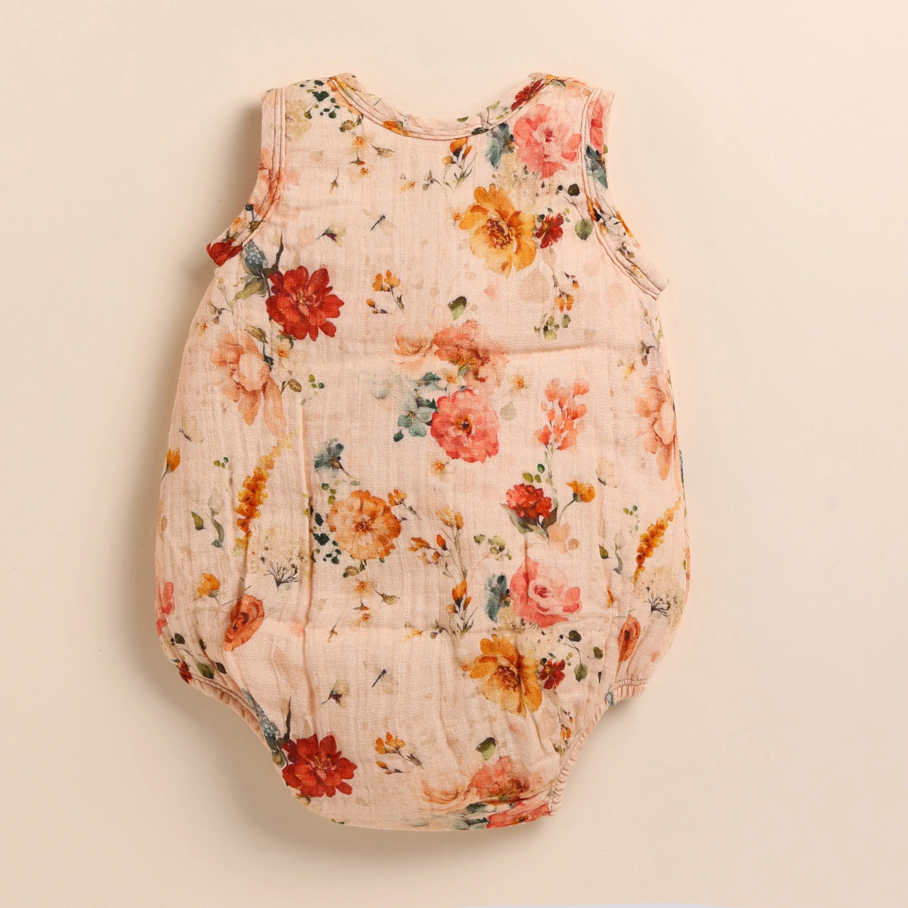 Flora Organic Muslin Bubble Romper