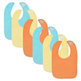 Gerber® 6-Pack Neutral Solid Colors Dribbler Bibs
