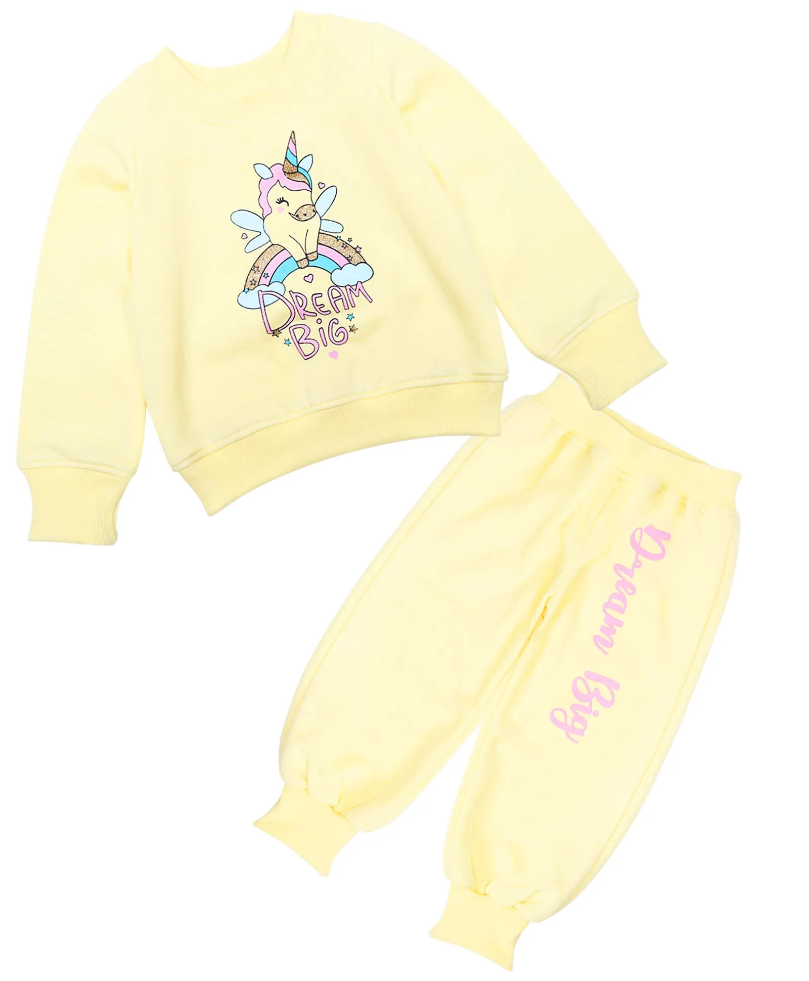 Girls Printed T-Shirt With Pyjamas - Ps Peaches