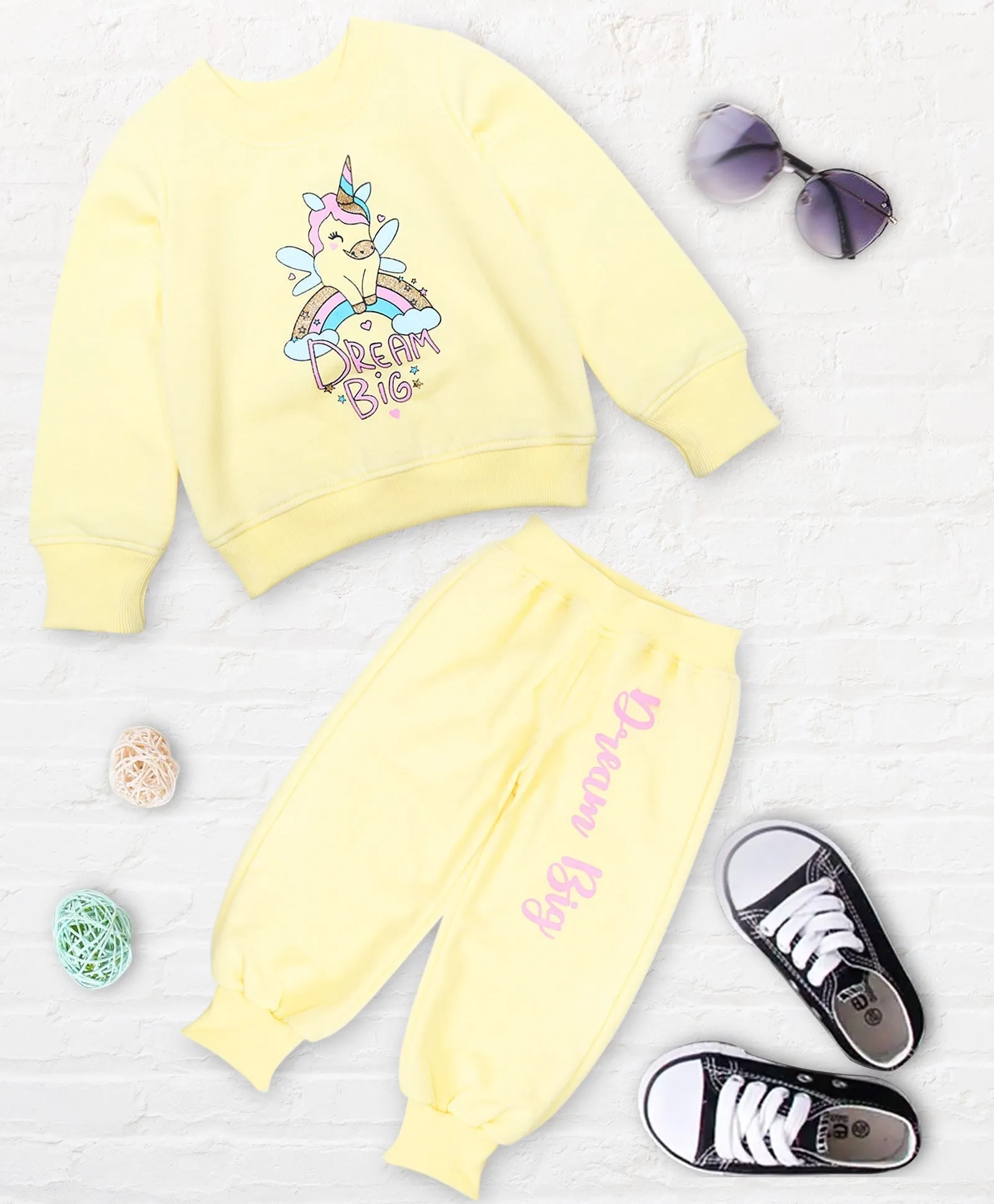 Girls Printed T-Shirt With Pyjamas - Ps Peaches
