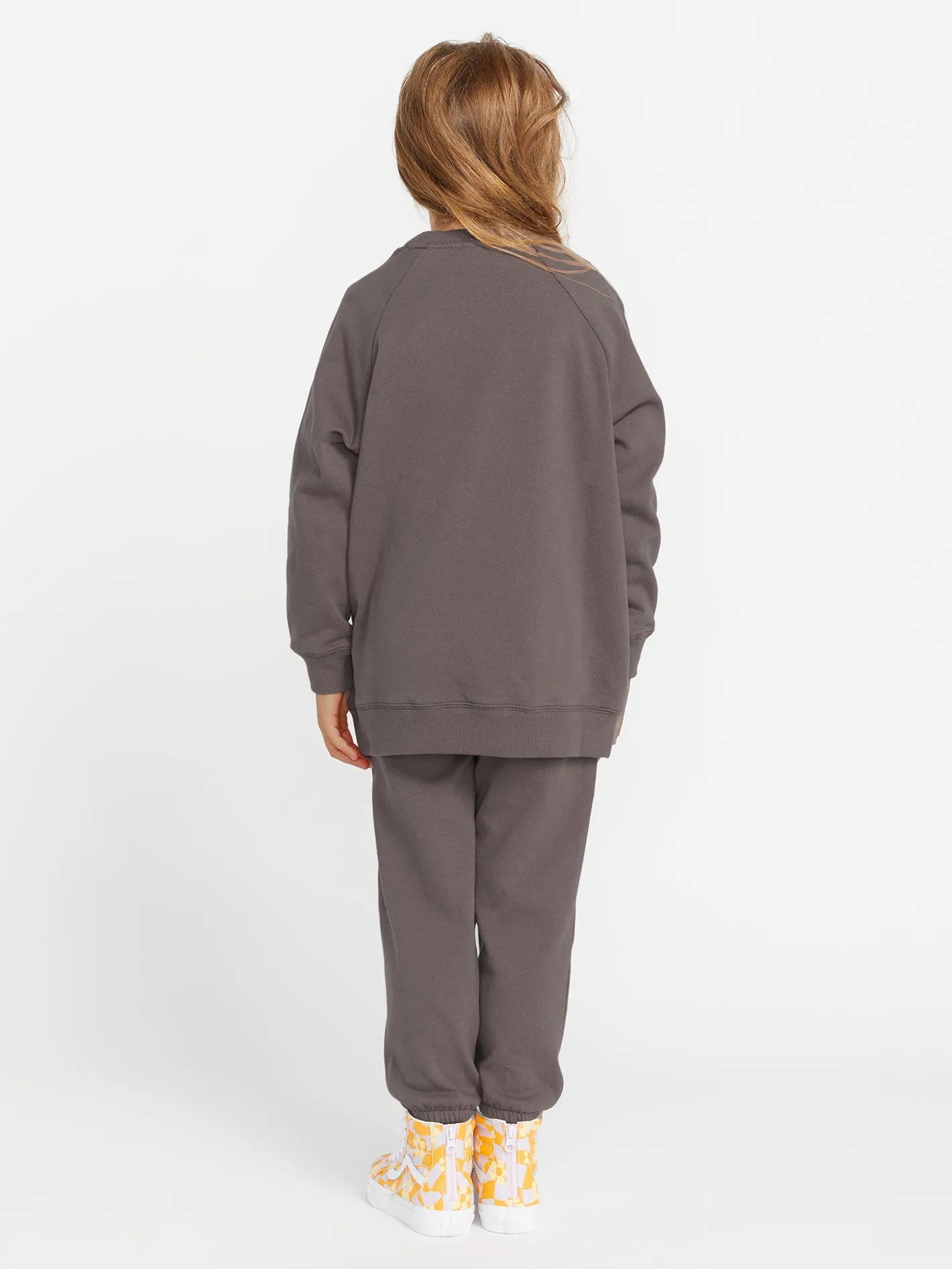 Girls Truly Stokin Boyfriend Crew Sweatshirt - Slate Grey