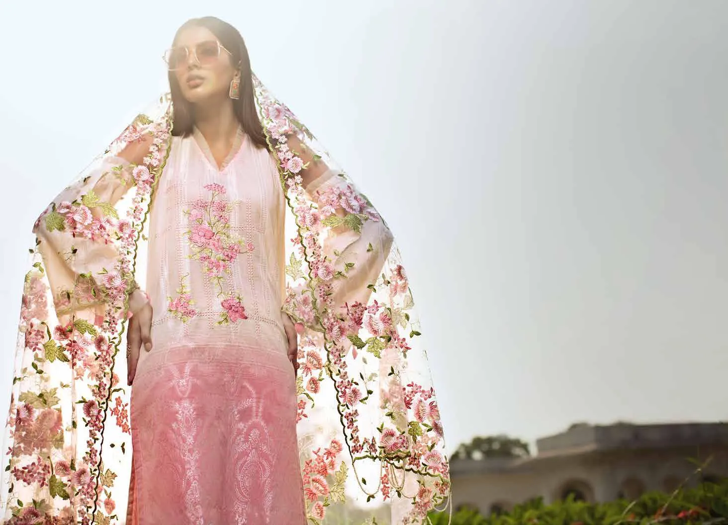 Gul Ahmed Glamorous Luxury Limited Eid Edition 2019 – 3 PC Embroidered Suit EA-60