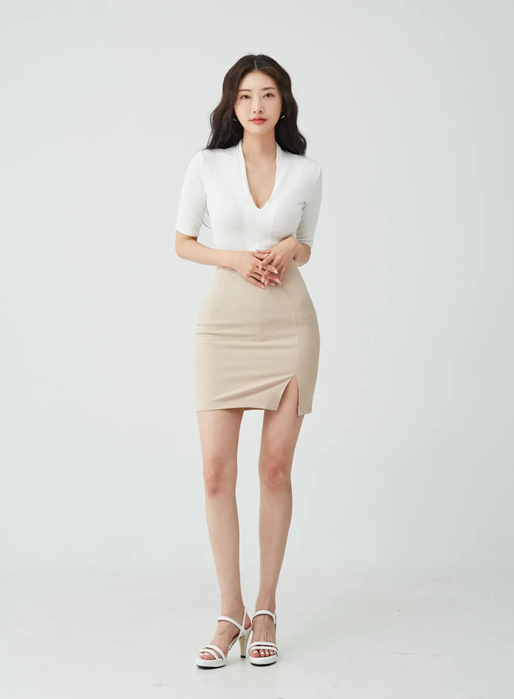 H-Line Side Slit Skirt IU26