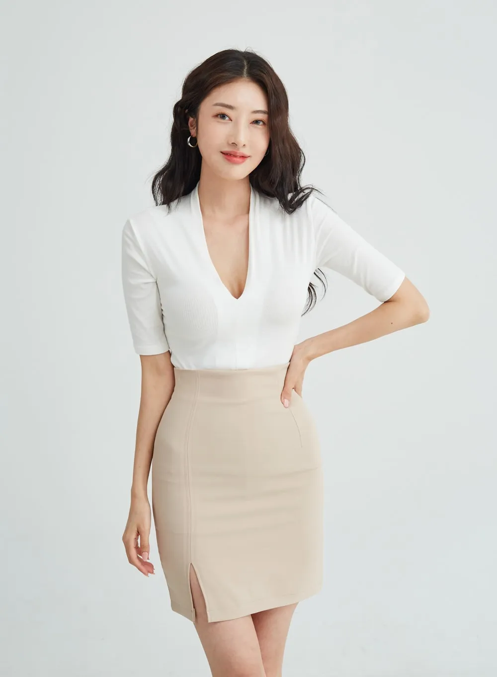 H-Line Side Slit Skirt IU26