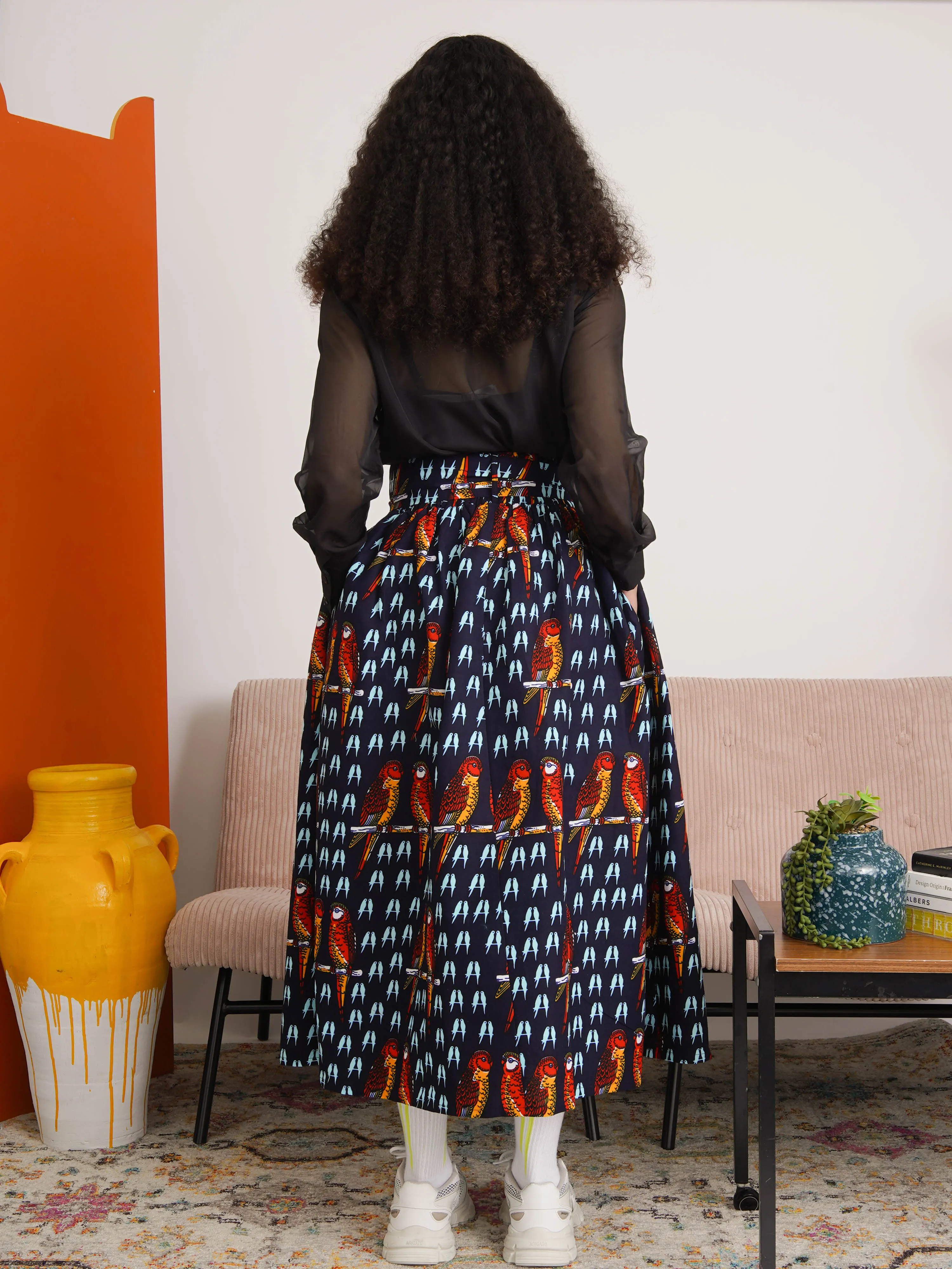 Helen Cotton Midi Skirt