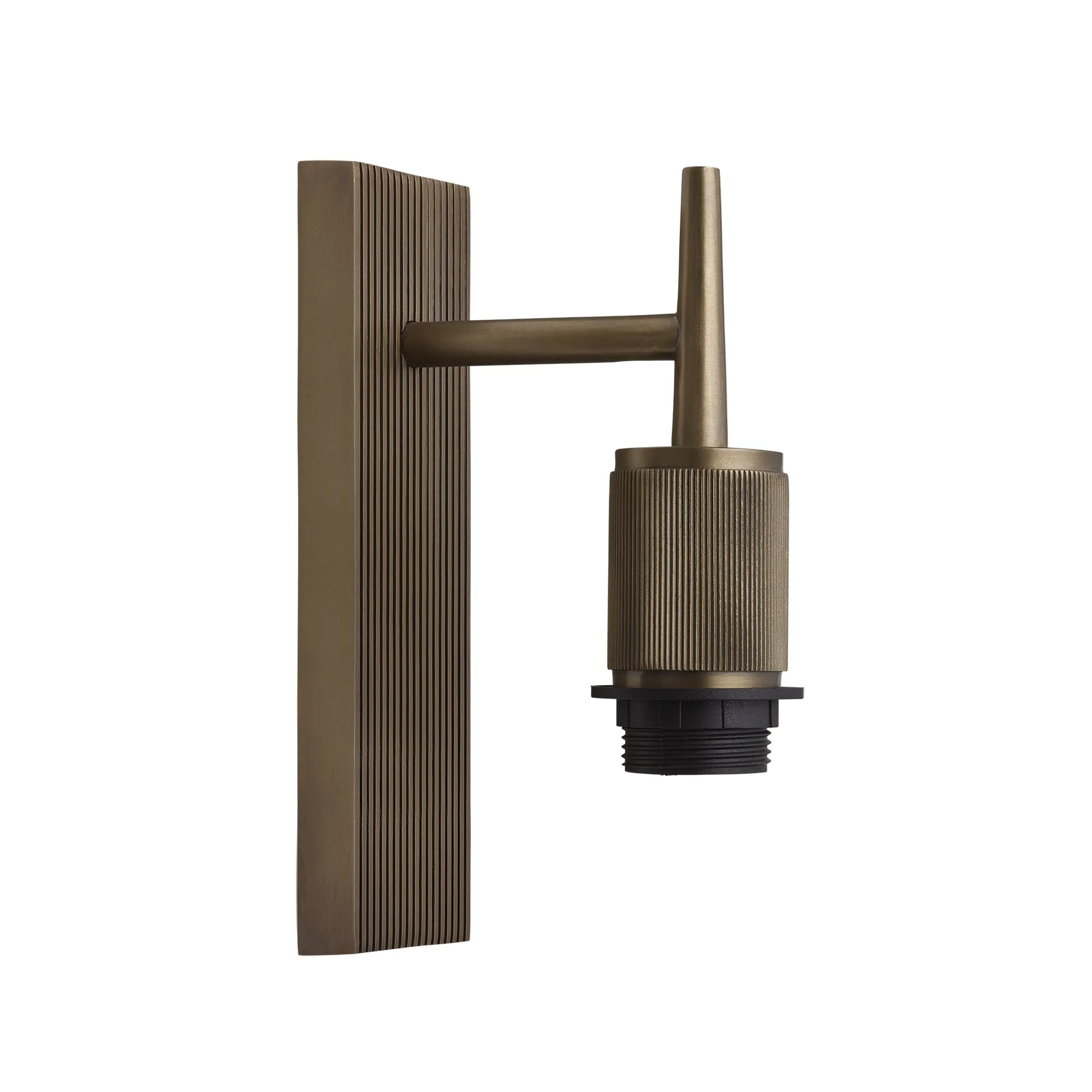Henley Smoked Glass Globe Wall Light - 7 Inch - Mocha