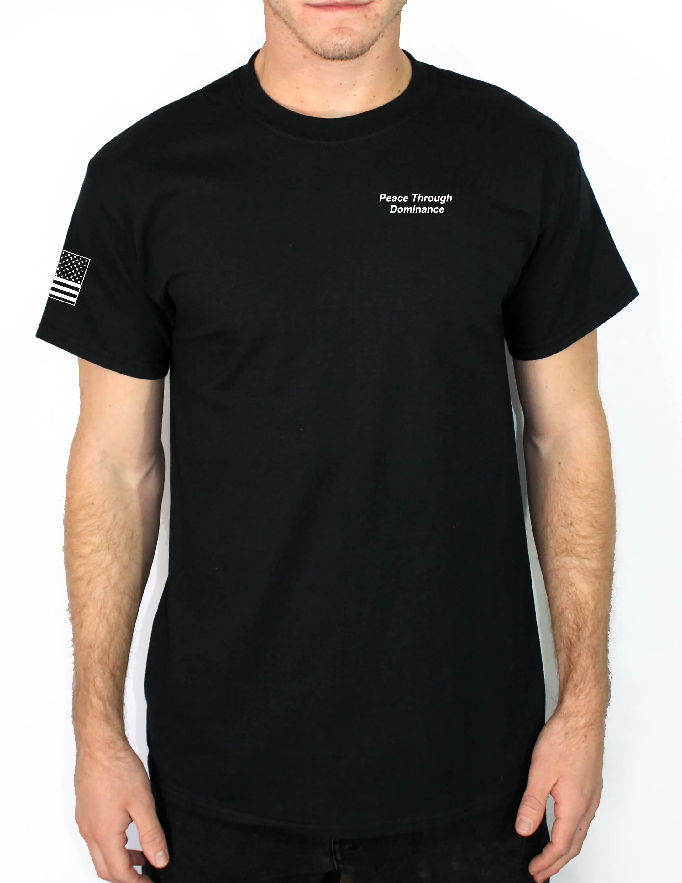 HHC 50-50 Blend Black Unisex PT Short Sleeve Shirt. Approved for PT