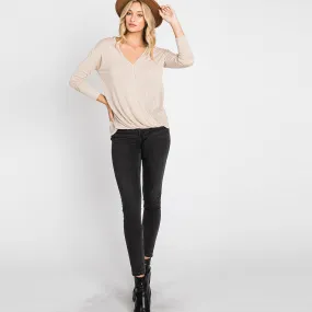 High-Low Delight Wrap Top