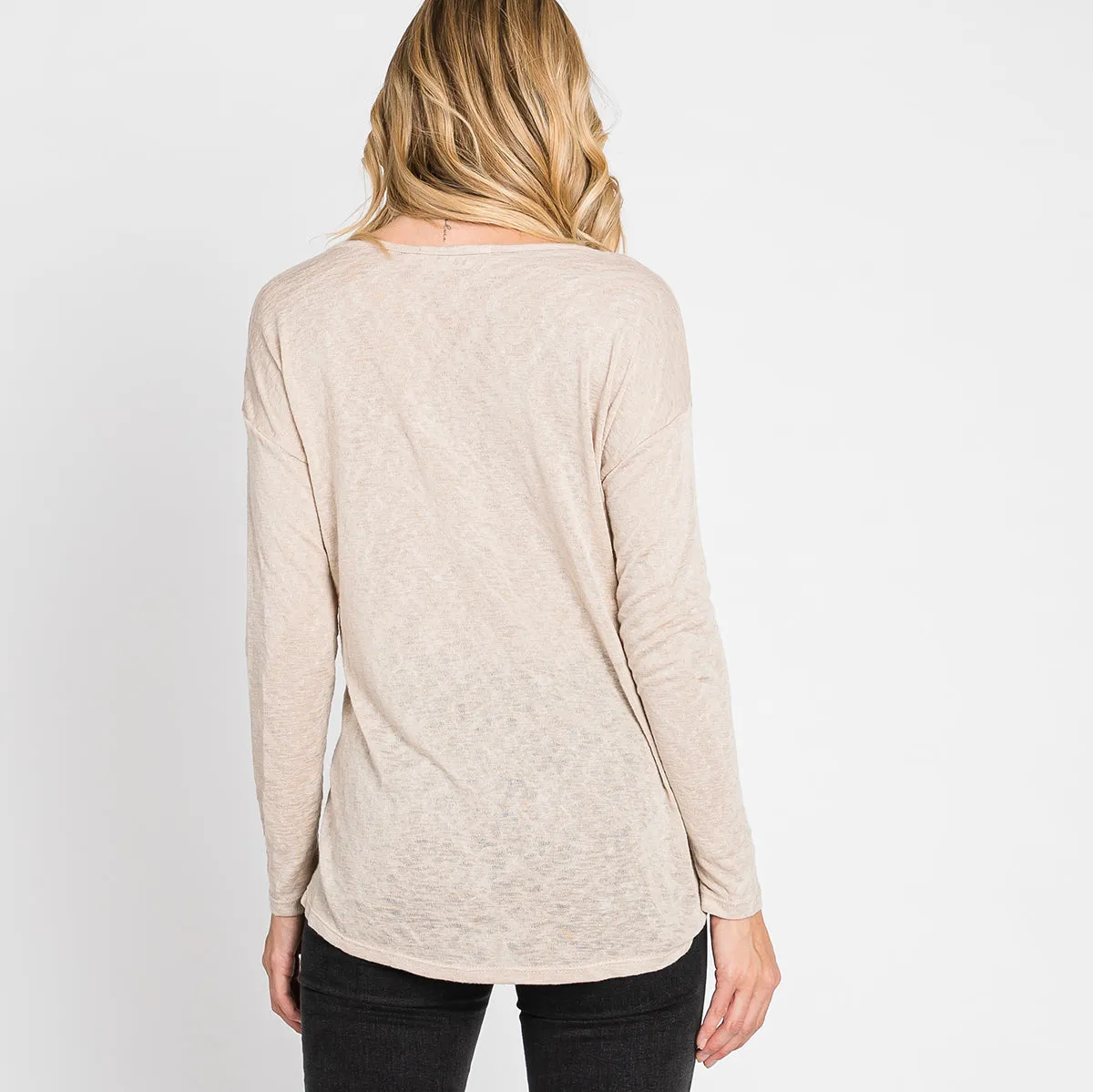 High-Low Delight Wrap Top