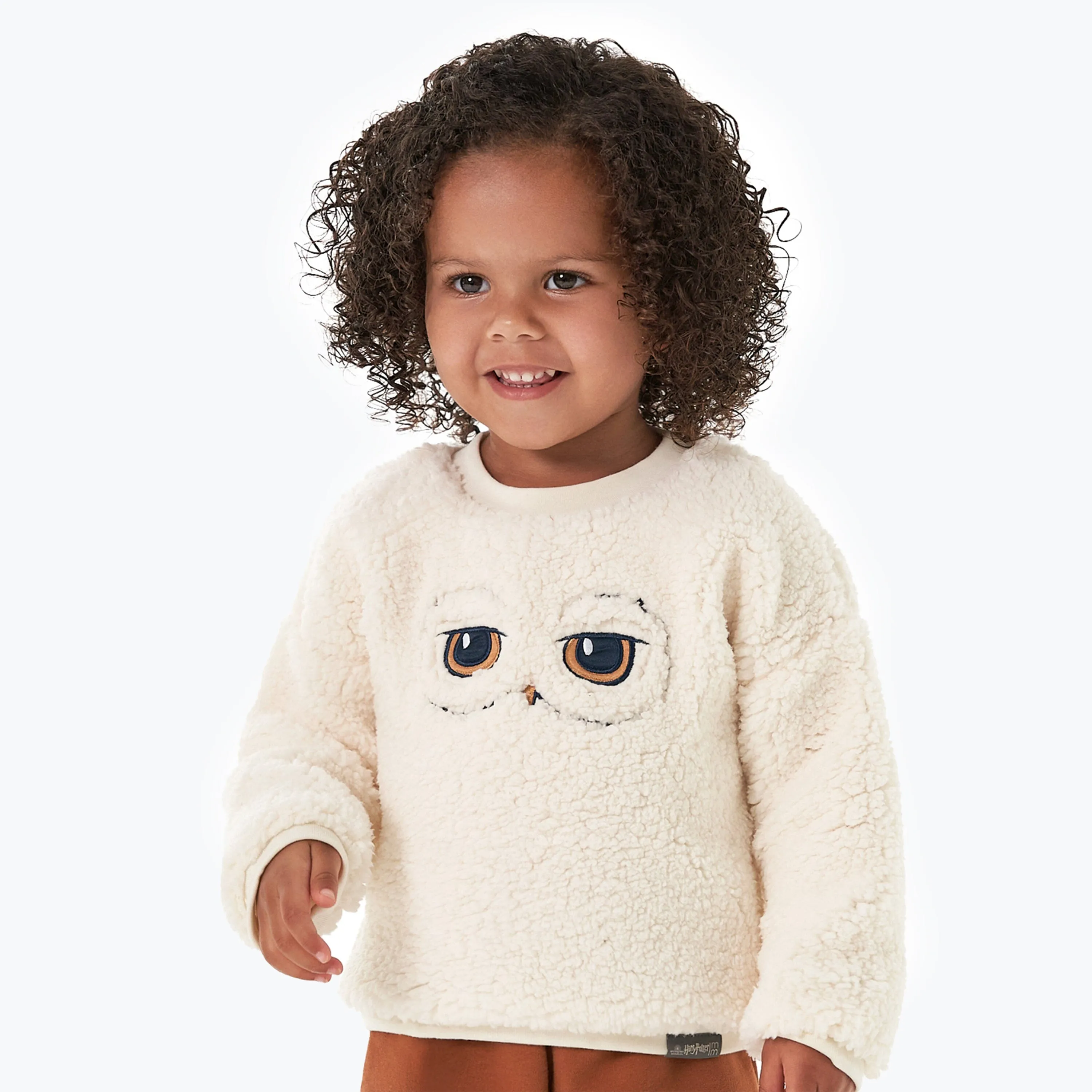 Infant and Toddler Neutral Hedwig Drop Shoulder Top