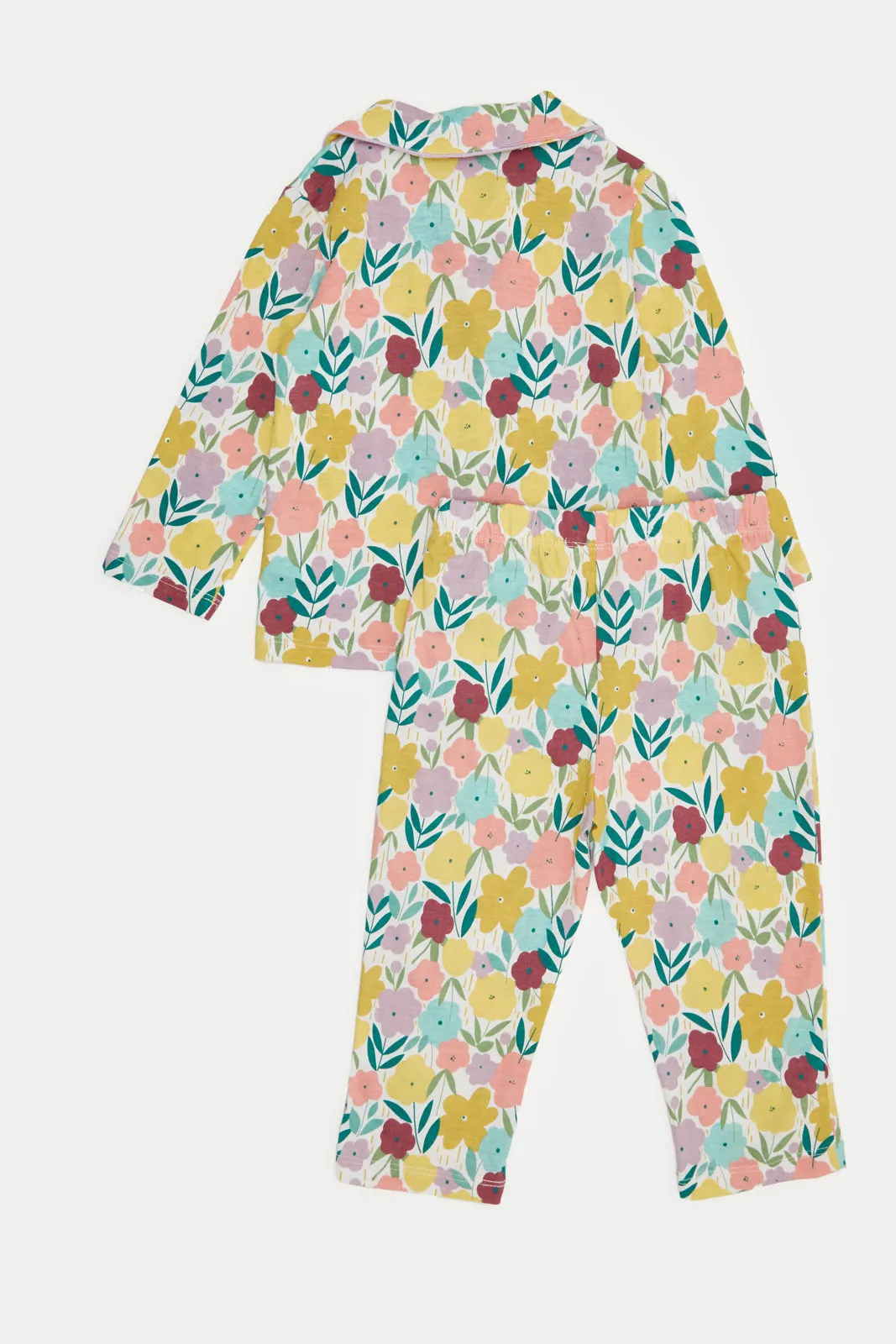 Infant Girls Ivory Printed Pyjama Set (2 Piece)