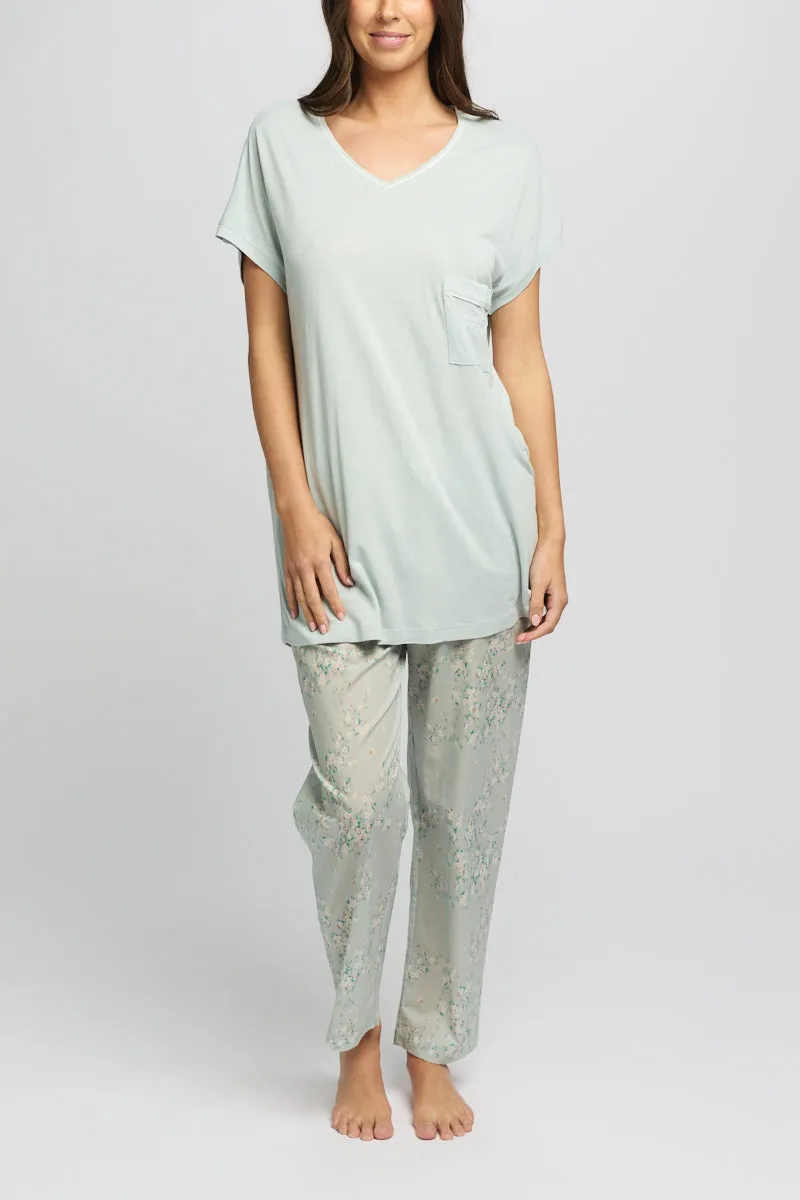 Jersey Cap Sleeve Sleep T-Shirt Mint
