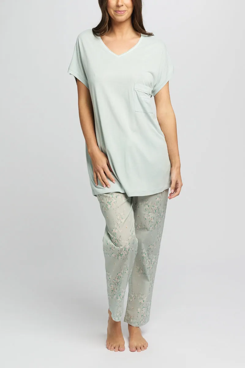 Jersey Cap Sleeve Sleep T-Shirt Mint