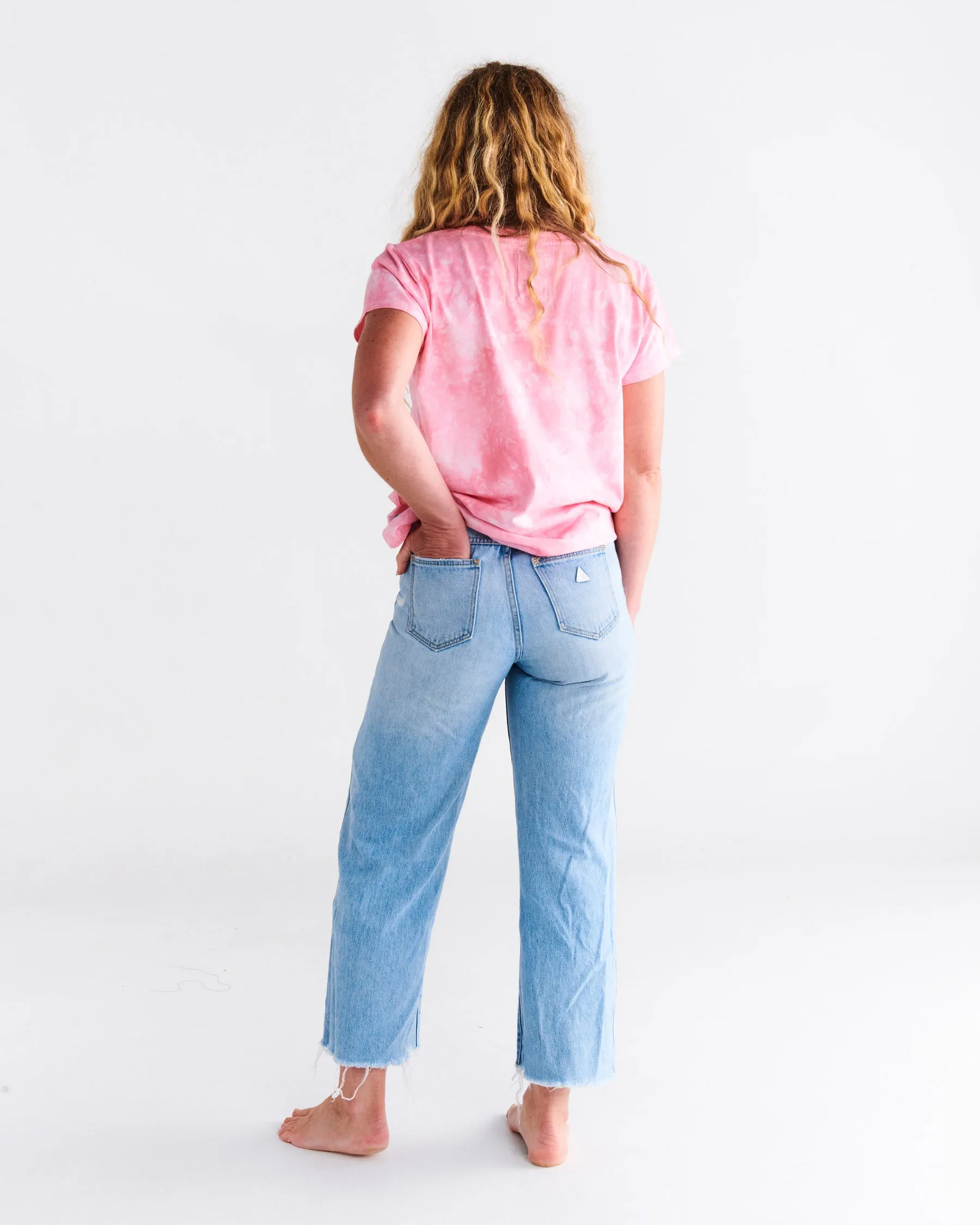 Kip & Co x May Gibbs Stork Tie Dye Organic Cotton Adult T-Shirt