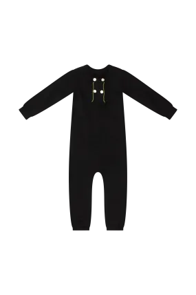 Klai Double Breasted Romper Black