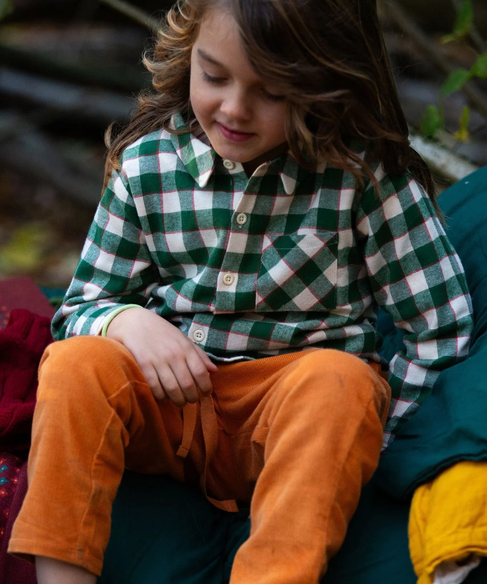 LGR Check Long Sleeve Shirt - Fern Green