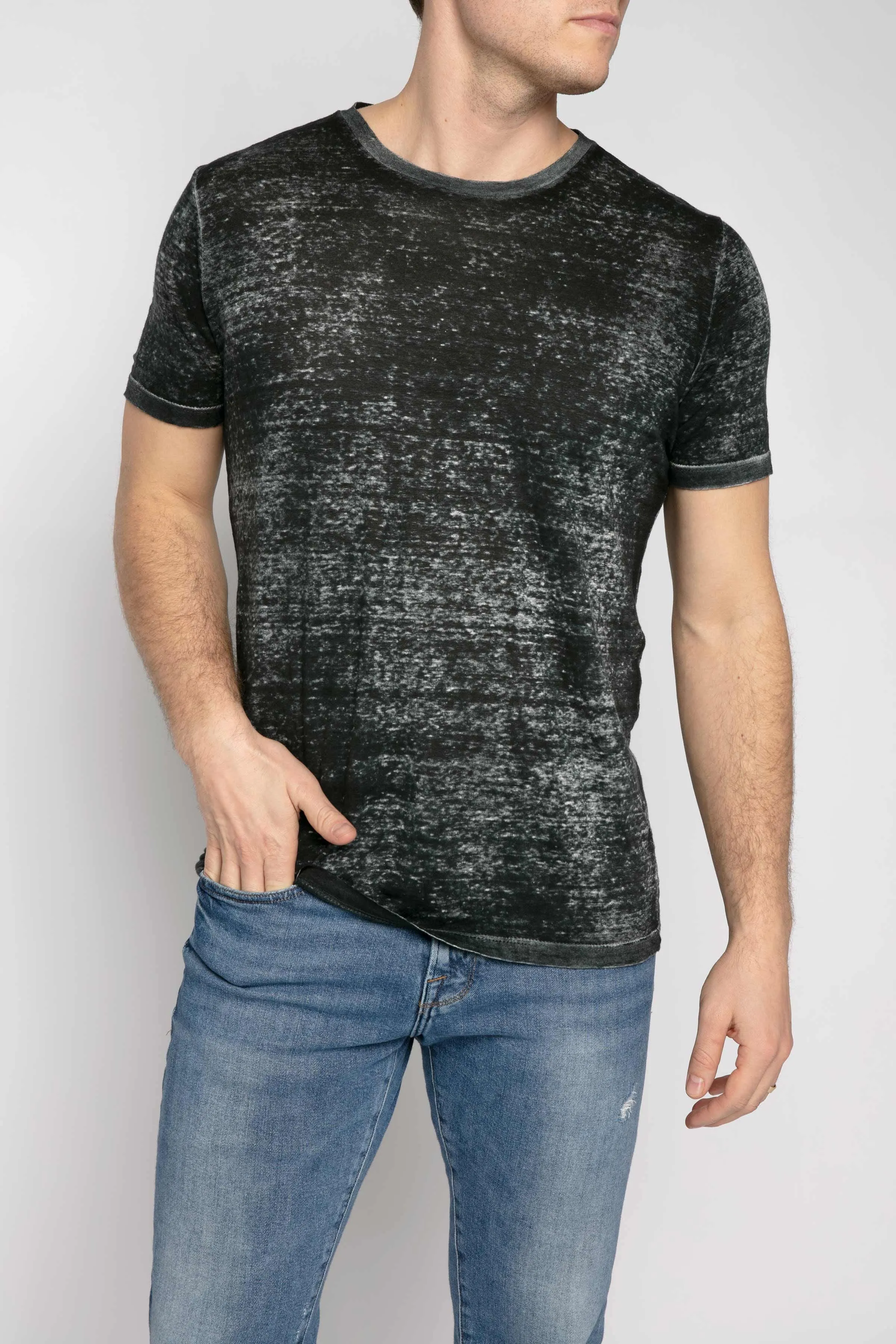 Linen T-Shirt in Husky