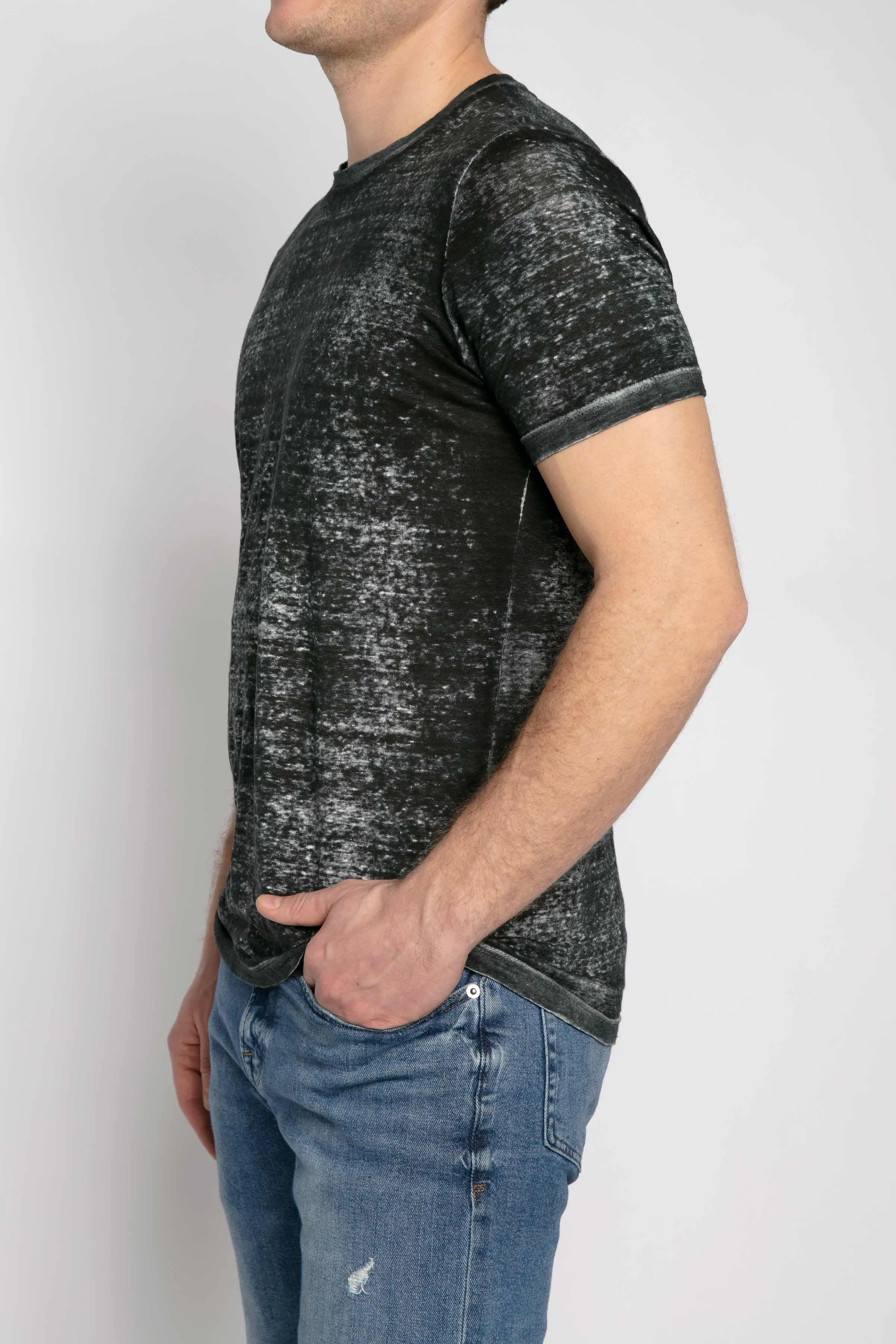 Linen T-Shirt in Husky