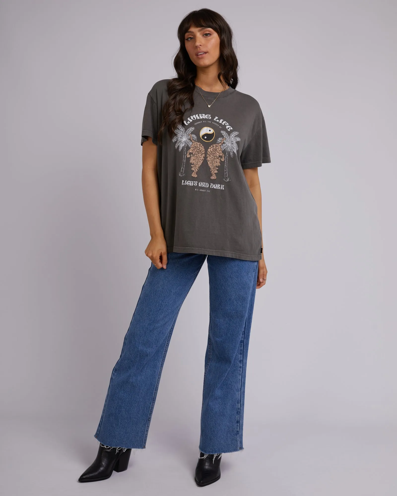 Living Life Standard Tee | Charcoal