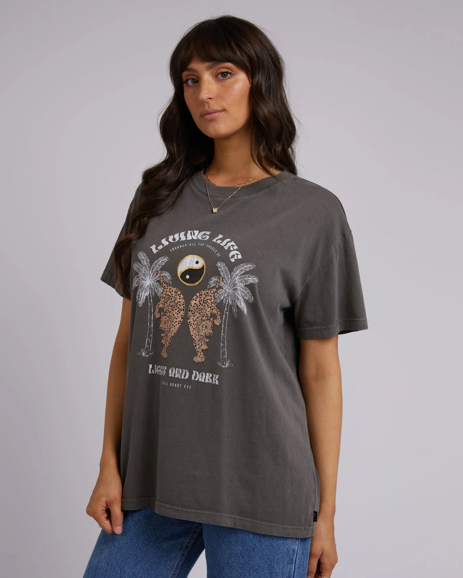 Living Life Standard Tee | Charcoal