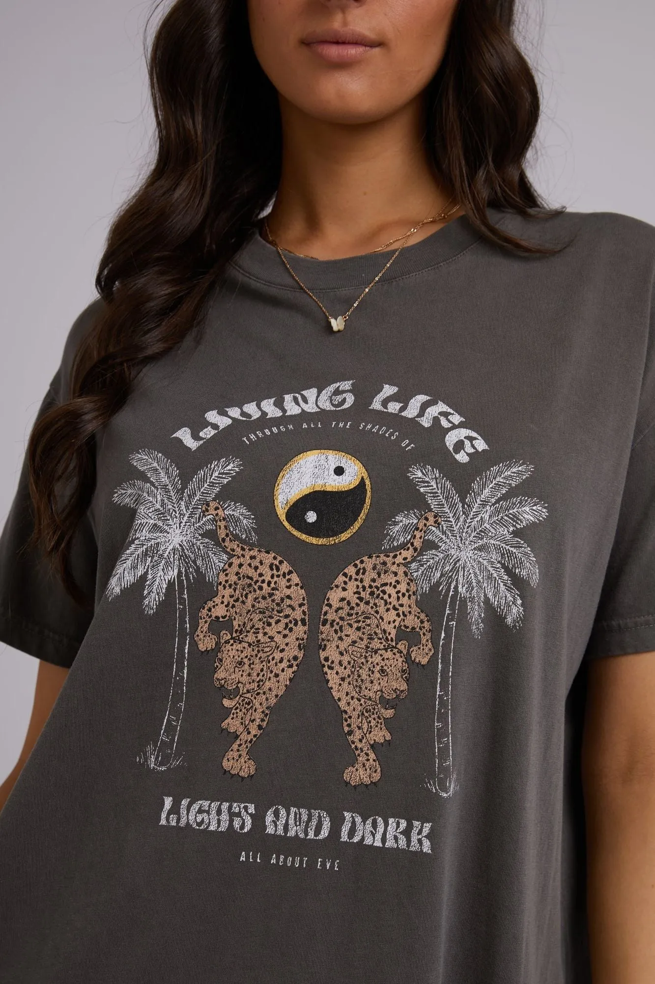 Living Life Standard Tee | Charcoal