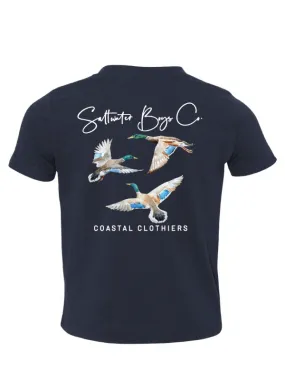 Mallard YOUTH Tee in Navy by Saltwater Boys Co.