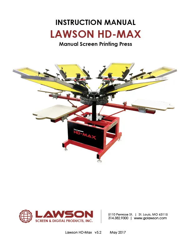 Manual T-Shirt Press Instruction Manuals